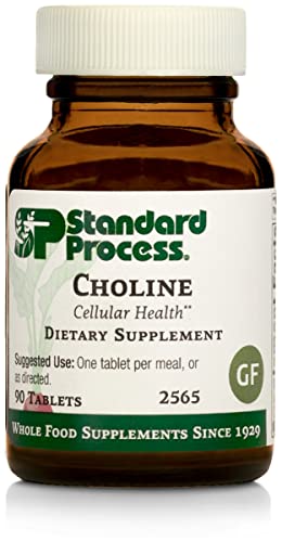 Standard Process Choline – Liver Support, Gallbladder Support, and Nervous System Supplement with Choline Bitartrate and Honey – 90 Tablets