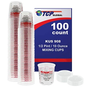 Custom Shop – 10oz Paint Mixing Cups – Full Case of 100 – Calibrated Mixing Ratios on Side of Cup Epoxy Resin | The Storepaperoomates Retail Market - Fast Affordable Shopping