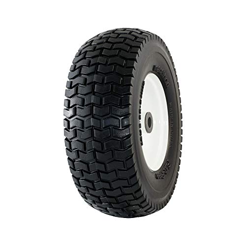Marathon 30326 13×5.00-6″ Flat Free Lawnmower Tire on Wheel 3″ Hub, 3/4″ Bushings