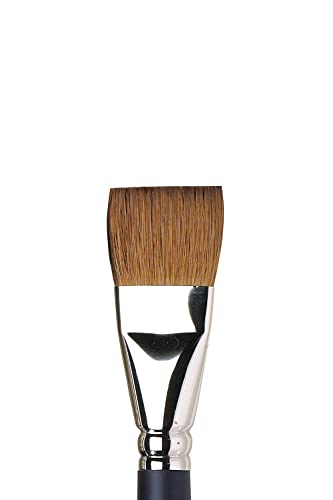 Winsor & Newton Professional Watercolor Sable Brush-One-Stroke 1″, 1″, Black