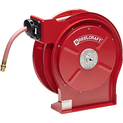 Reelcraft A5850 OLP 1/2-Inch by 50-Feet Spring Driven Hose Reel for Air/Water