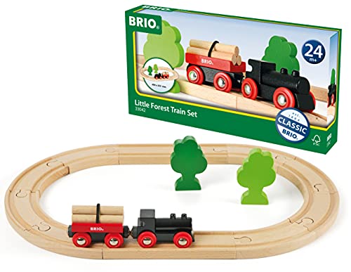 BRIO World – 33042 Little Forest Train Set | 18 Piece Train Toy with Accessories and Wooden Tracks for Kids Ages 3 and Up