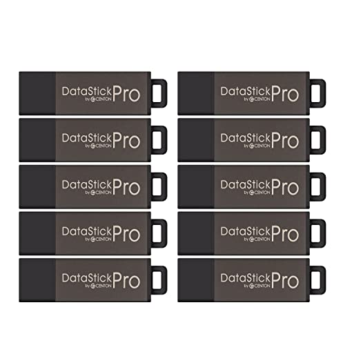 Centon DSP8GB10PK 10 x 8GB MultiPack DataStick Pro USB 2.0 Flash Drives (Grey)