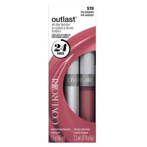 CoverGirl Outlast All Day Two Step Lipcolor, My Papaya 570, 0.13 Ounce