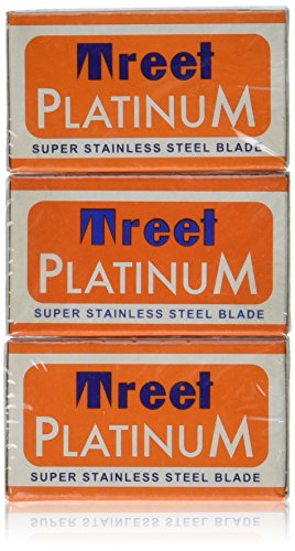 Treet Platinum Super Stainless Double Edge Razor Blade- 30 Ct