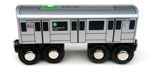 Munipals NYC Subway 6 Car Toy Train Wooden Railway Compatible
