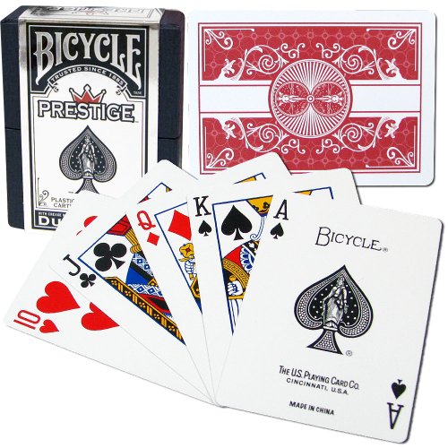 Bicycle Prestige Plastic Playing Cards (Red)