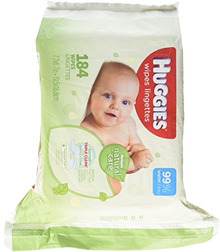 Huggies Natural Care Sensitive Baby Wipes, Fragrance Free – 184 ct