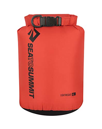 Sea to Summit Lightweight Dry Sack, All-Purpose Dry Bag, 4 Liter, Red