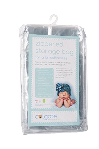 Heavy Duty Zippered Crib Mattress Protector Storage Bag by Colgate Mattress – Protect & Preserve Your Crib Mattress Investment – Great for Storage & Moving Applications