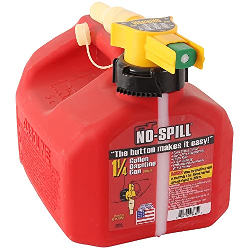 No-Spill 1415 1-1/4-Gallon Poly Gas Can (CARB Compliant)