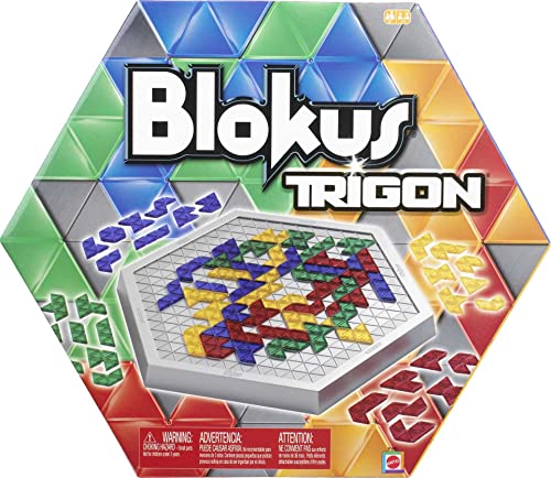 Blokus Trigon Board Game, Family Game for Kids and Adults, Use Strategy to Block Your Opponent, Easy to Learn