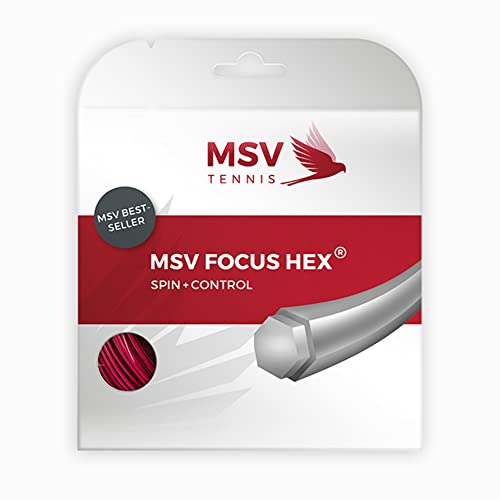 Mauve Sports-MSV Focus Hex 118 Black Reel Tennis String-(4034832048554)