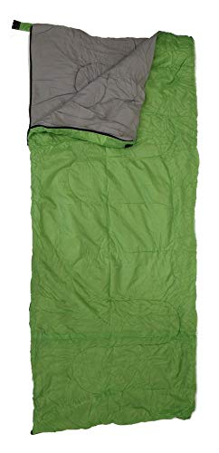 EDMBG Sleeping Bag Adult Size 20+ Degrees Bright Grass Green Gray – Carry Bag New