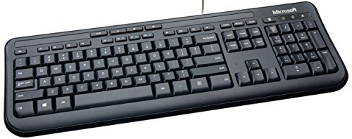 Microsoft Wired Desktop 600 (Black) – Wired Keyboard and Mouse Combo. USB Connectivity. Spill Resistant Design. Plug and Play