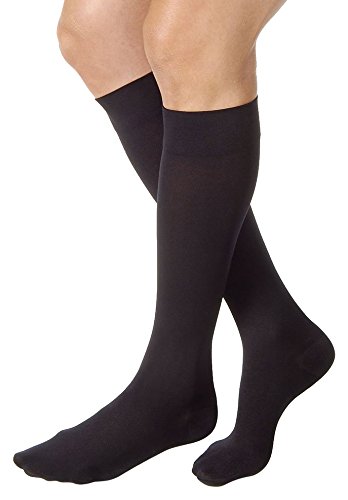 JOBST Relief Compression Stockings 30-40 mmHg Knee High Closed Toe Black Medium