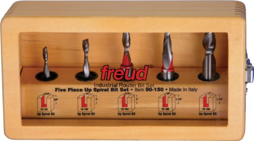 Freud 90-150: 5 Piece Up Spiral Bit Set