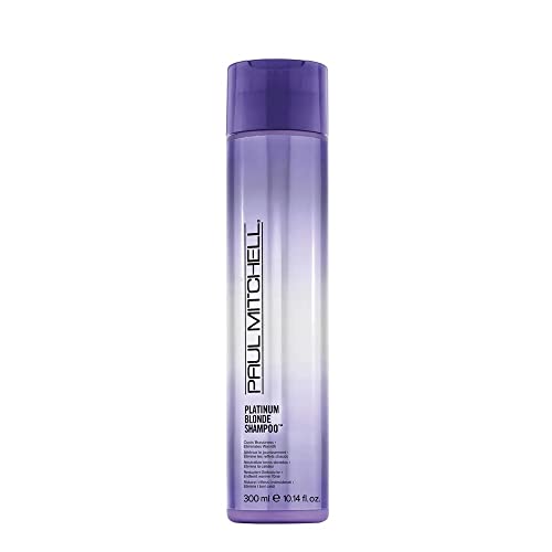 Paul Mitchell Platinum Blonde Purple Shampoo, Cools Brassiness, Eliminates Warmth, For Color-Treated Hair + Naturally Light Hair Colors 10.14 Fl Oz (Pack of 1)