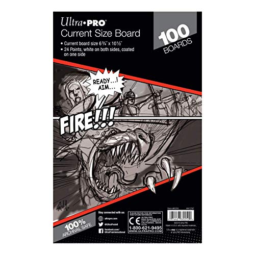 Ultra Pro Comic Series Current Boards 1 Pack 6.75 x 10.5 24pt (100 Total) – 80250
