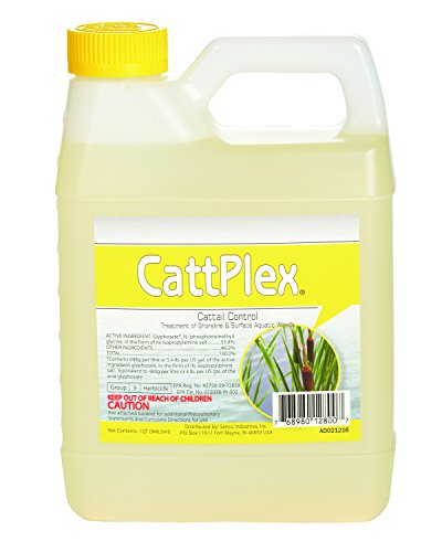 Sanco Industries Catt Plex Herbicide – Aquatic Grade – Works on Cattails, Pond Weeds, Water Lilies, Grass – One Quart 32oz