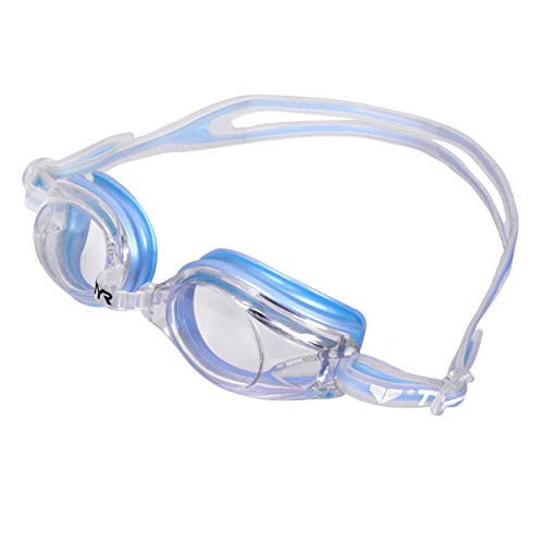 TYR Femme T-72 Petite Performance Goggle (Clear/Ice Blue)