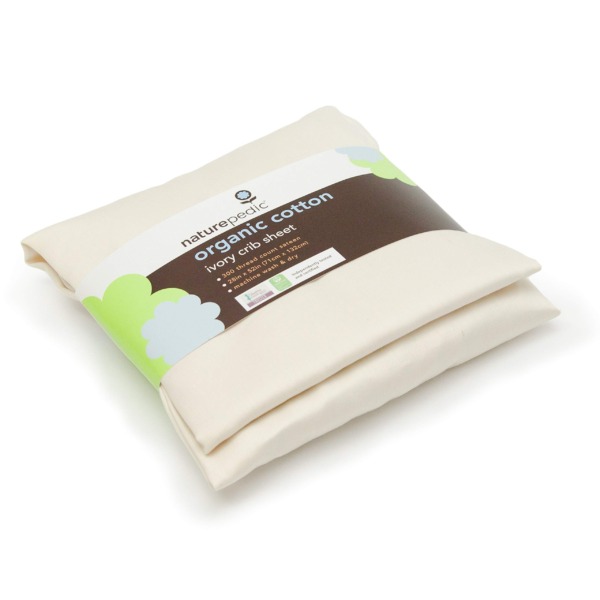 Naturepedic Organic Cotton Crib Fitted Sheet (Ivory, 1 Count)