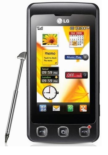 LG KP500 Cookie Unlocked Phone with 3.2 MP Camera and Digital Media Player–International Version (Black), No-Warranty
