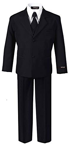 Gino Giovanni Formal Boy Black Suit from Baby to Teen (4T)