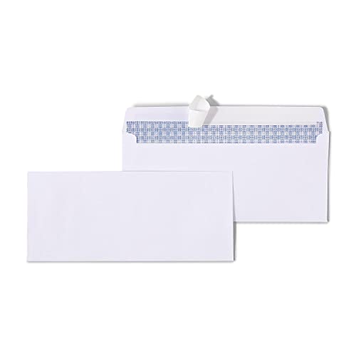 Staples Easy Close No. 10 Security-Tint Envelopes, 4-1/8 x 9-1/2 inches, Box of 100