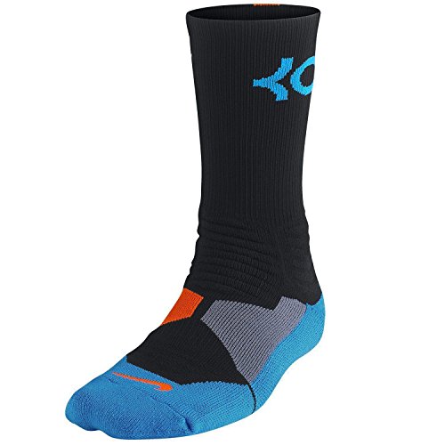 Nike KD Kevin Durant Hyper Elite Basketball Crew Black/Orange/Blue Socks (M) | The Storepaperoomates Retail Market - Fast Affordable Shopping