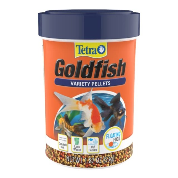 Tetra Goldfish Variety Pellets, Balanced Diet, 1.87 Ounce