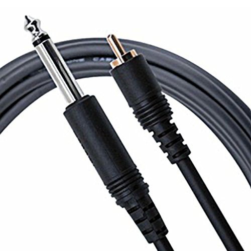 Mogami PURE PATCH PR-15 Professional Audio Adapter Cable, 1/4″ TS Male Plug and RCA Male Plug, Straight Connectors, 15 Foot
