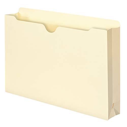 Smead File Jacket, Straight-Cut Tab, 2″ Expansion, Legal Size, Manila, 50 per Box (76470)