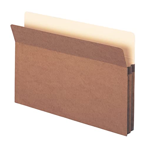 Smead File Pocket, Straight-Cut Tab, 1-3/4″ Expansion, Legal Size, Redrope, 25 per Box (74214)