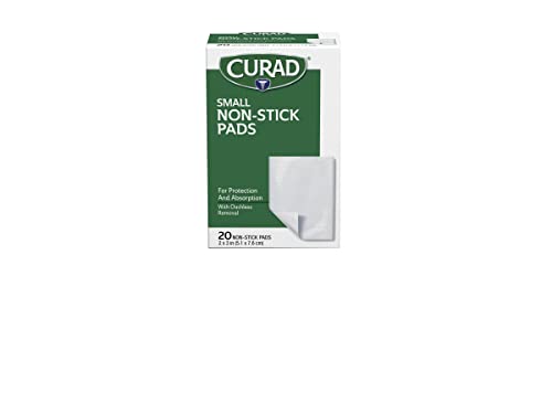 Curad Non-Stick Pads, 2 X 3 Inch(5.1 x 7.6 cm), 20 Count