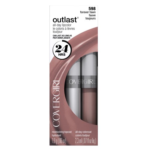CoverGirl Outlast All Day Two Step Lipcolor, Forever Fawn 598, 0.13 Ounce