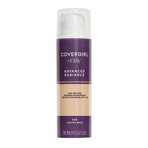 COVERGIRL Advanced Radiance Liquid Makeup, Natural Beige 140, 1.0-Ounce
