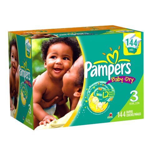 Pampers Baby Dry Size 3 Diapers Value Pack 144 Count