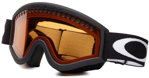 Oakley Unisex-Adult O Frame Snow Goggle(Jet Black,Persimmon)