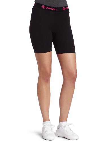 Canari Cyclewear Women’s Gel Cycle Liner Padded Cycling Brief (Black, X-Large)