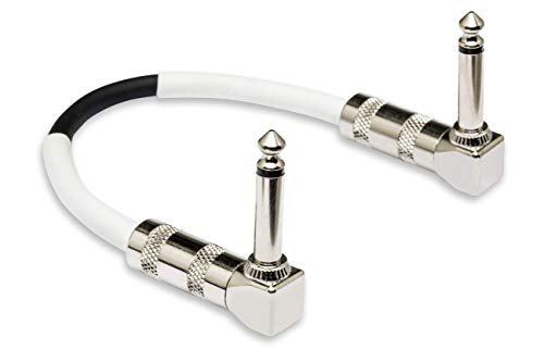 Hosa CPE-118 Right Angle to Right Angle Guitar Patch Cable, 18 Inch