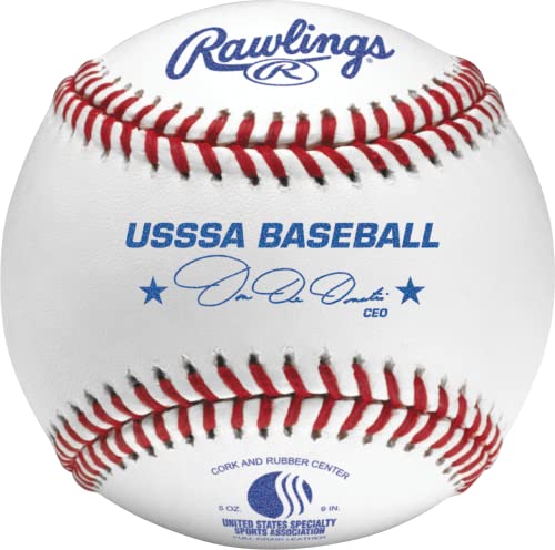 Rawlings | USSSA Baseballs | Competition Grade | ROLB1USSSA | Youth/14U | 12 Count
