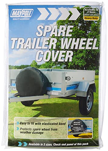 Maypole MP94713 DP Trailer Wheel Cover, 13-inch – Black/Grey