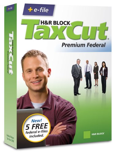 H&R Block TaxCut 2008 Premium Federal + e-file (Old Version)