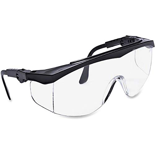 MCR Safety TK110 Protective Glasses, Adjustable, 5 Positions, Black/Clear