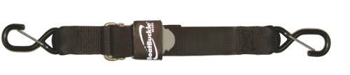 BoatBuckle Pro Series Kwik-Lok Gunwale Tie-Down (2-Inch x 10-Feet, Black)