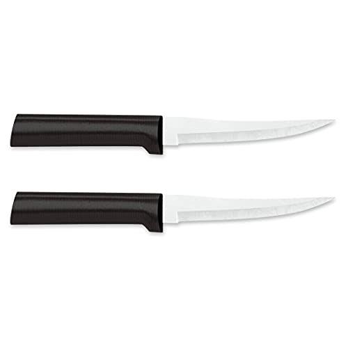 Rada Cutlery Super Parer Knife, Dishwasher Safe Black Handle (Pack of 2 – W227/2)