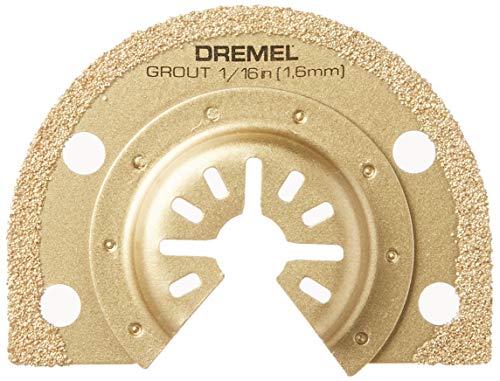 Dremel MM501 1/16-Inch Oscillating Multitool Blade for Grout Removal, Fast Cutting Carbide Accessory – Universal Quick- Fit Interface Fits Bosch, Makita, Milwaukee, and Rockwell