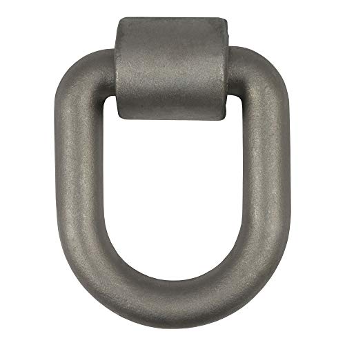 CURT 83780 6 x 5-Inch Weld-On Trailer D-Ring Tie Down Anchor, 46,760 lbs Break Strength