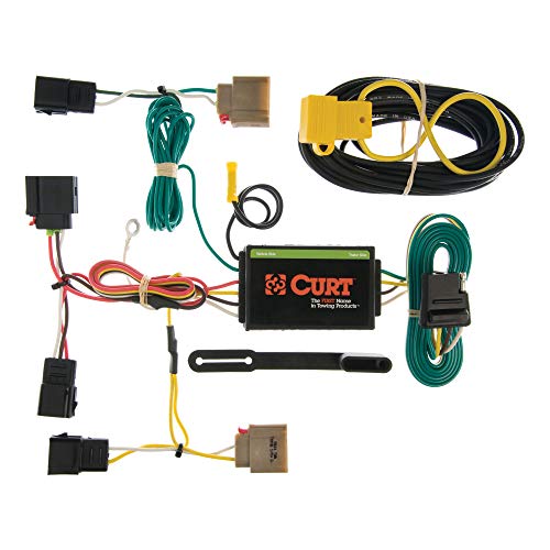 CURT 55050 Vehicle-Side Custom 4-Pin Trailer Wiring Harness, Fits Select Dodge Caliber, Jeep Patriot, Compass